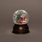 Anna's Collection Sneeuwbol/snowglobe - antiek goud - 11 x 14 cm - met LED verlichting