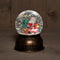 Anna's Collection Sneeuwbol/snowglobe - antiek goud - 11 x 14 cm - met LED verlichting