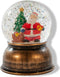 Anna's Collection Sneeuwbol/snowglobe - antiek goud - 11 x 14 cm - met LED verlichting