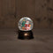 Anna's Collection Sneeuwbol/snowglobe - antiek goud - 11 x 14 cm - met LED verlichting