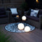 Anna's Collection Solar bol lamp - kunststof - D20 cm - warm wit - tuinverlichting