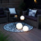 Anna's Collection Solar bol lamp - kunststof - D25 cm - warm wit - tuinverlichting