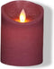 Anna's Collection Stompkaars - LED - antiek roze - H10 cm - bewegende vlam - kaars