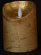 Anna's Collection Stompkaars - LED - goud - H10 cm - bewegende vlam - kaars