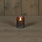 Anna's Collection Stompkaars - LED - gray - H10 cm - bewegende vlam - kaars