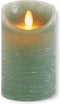 Anna's Collection Stompkaars - LED - jade groen - H10 cm - bewegende vlam - kaars