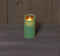 Anna's Collection Stompkaars - LED - jade groen - H10 cm - bewegende vlam - kaars