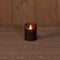 Anna's Collection Stompkaars - LED - zwart - H10 cm - bewegende vlam - kaars
