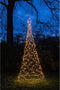 Anna's Collection Vlaggenmast kerstboom met ster - verlichting - 480 leds - H320 cm