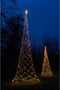 Anna's Collection Vlaggenmast kerstboom met ster - verlichting - 480 leds - H320 cm
