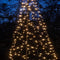 Anna's Collection Vlaggenmast kerstboom met ster - verlichting - 480 leds - H320 cm