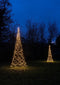 Anna's Collection Vlaggenmast kerstboom met ster - verlichting - 480 leds - H320 cm