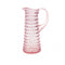 Anna Von Lipa Anna Von Lipa Waterkan Schenkkan Karaf Glas Eiffel Hobnail 1L Rosa Roze