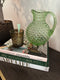 Anna Von Lipa Anna Von Lipa Waterkan Schenkkan Karaf Glas Paris Hobnail 2L Licht Groen