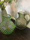 Anna Von Lipa Anna Von Lipa Waterkan Schenkkan Karaf Glas Paris Hobnail 2L Licht Groen