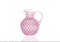 Anna Von Lipa Anna Von Lipa Waterkan Schenkkan Karaf Glas Paris Hobnail Kan 2L Silky Rose Roze