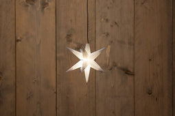 Anna's Collection - 3D STER WIT 12CM / 1LED WARM WIT / 1,5M TRANSPA...