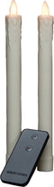 Anna's Collection LED Dinerkaarsen - 2 stuks - ivoor - 24 cm