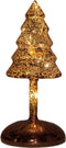 Annas collection - Kerstboompje op stam glas led op batterij met t...
