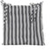Annas collection - Stoelkussen 38x38 cm Antraciet Streep