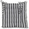 Annas collection - Stoelkussen 38x38 cm Antraciet Streep