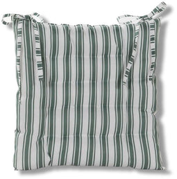 Annas collection - Stoelkussen 38x38 cm Groen Streep