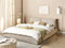 VINAY - Tweepersoonsbed - Zandbeige - 180 x 200 cm - Polyester