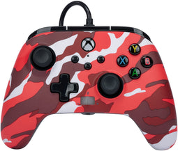 PowerA 1525942-01 - Geavanceerde Bedrade Controller - Rood camouflage - Xbox Series X|S