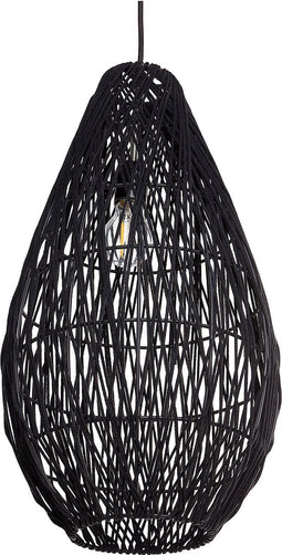 ANNOTTO - Hanglamp - Zwart - Katoen