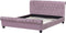 AVALLON - Tweepersoonsbed - Roze - 160 x 200 cm - Fluweel