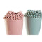 Vaas DKD Home Decor Roze Turkoois Keramiek Mediterrane (2 pcs) (19 x 19 x 33 cm)