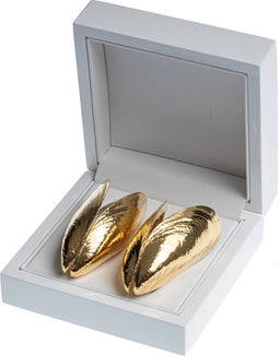 Anovi Zeeuws Mosselbestek in verguld - Luxe Tafelaccessoire - 2-Delig met Geschenkverpakking