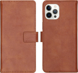 iMoshion Hoesje Geschikt voor iPhone 12 Pro Max Hoesje Met Pasjeshouder - iMoshion Luxe Bookcase - Bruin