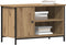 vidaXL - TV-kast - Artisan - Eiken - 80x40x50 - cm - Gelaagd - Hout - en - Staal