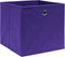 vidaXL - Opbergboxen - 4 - st - 32x32x32 - cm - stof - paars