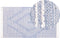 ANSAR - Laagpolig vloerkleed - Blauw - 80 x 150 cm - Katoen