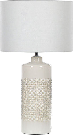 ANSEBA - Tafellamp - Off-white - Keramiek