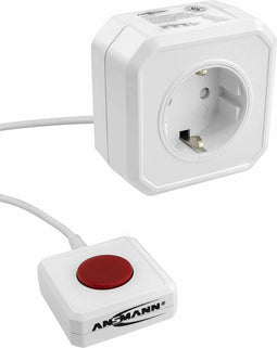 Ansmann 1260-0002 Energiezuinig stopcontact Wit Randaarde stekker 1 stuk(s)