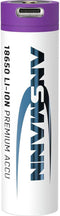 Ansmann 1307-0002 huishoudelijke batterij Oplaadbare batterij 18650 Lithium-Ion (Li-Ion)