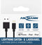 Ansmann 1700-0131 Lightning-kabel 1 meter Zwart