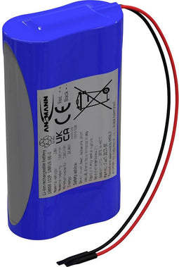 Ansmann 1S2P Accupack Aantal cellen: 2 Batterijgrootte: 18650 Kabel Li-ion 3.6 V 5100 mAh