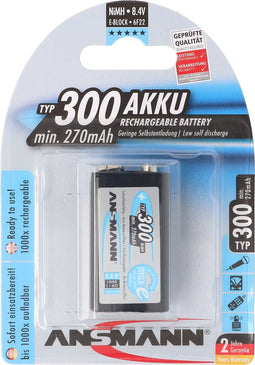 Ansmann 9 V E-Block plus, 300mAh