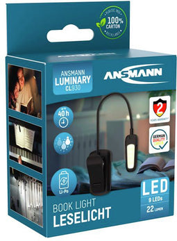 Ansmann Ansman Universele Led Lamp Met Clip Zwart