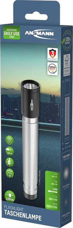 Ansmann Daily Use 150B Zaklamp werkt op batterijen LED 150 lm 20 h 107 g