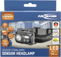 Ansmann HD230BS LED Hoofdlamp werkt op batterijen 230 lm 1600-0386