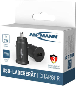 Ansmann InCar Charger CC105 1000-0031 USB-oplader Auto, Vrachtwagen Uitgangsstroom (max.) 1000 mA 1 x USB 2.0 bus A