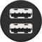 Ansmann InCar Charger CC212 1000-0030 USB-oplader 2400 mA 2 x USB 2.0 bus A Auto, Vrachtwagen