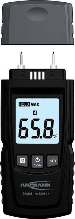 Ansmann Materiaalvochtmeter Meetbereik bouwvochtigheid 0 tot 12.2 %Vol. Meetbereik houtvochtigheid (bereik) 0 tot 41 %V