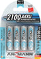 Ansmann maxE NiMH batterij Mignon 2100mAh 4-delige blister