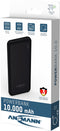Ansmann PB212 Powerbank 10000 mAh Smart IC LiPo Micro-USB, USB-C, USB Zwart Statusweergave